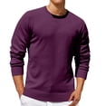 thumbnail image 1 of Jalioing Men's Crew Neck Sweaters Casual Basic Long Sleeve Pullover Sweater Fall Winter Solid Color Knit Shirts, 1 of 5
