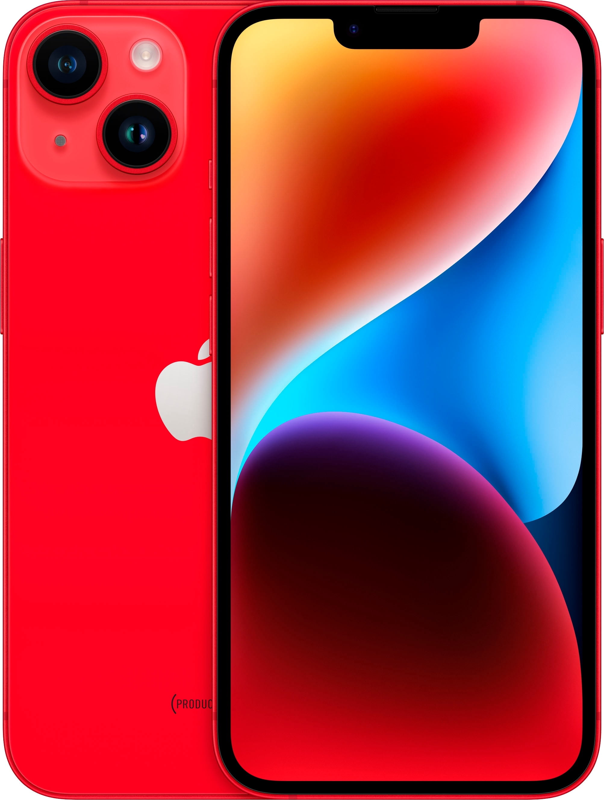 Restored Apple iPhone 14 - Carrier Unlocked - 256 GB Red - MPWF3LL/A (Refurbished)