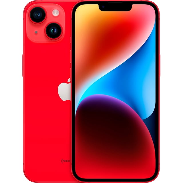Apple iPhone 14 Restauré - Déverrouillé - 256 Go Rouge - MPWF3LL/A (Reconditionné)
