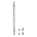 9 Holes Ring Binder, B5 Notebook 15mm Binder Mechanisms, Silver, 1 Set