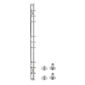 9 Holes Ring Binder, B5 Notebook 15mm Binder Mechanisms, Silver, 1 Set