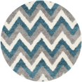 thumbnail image 1 of Safavieh Safavieh Kids Shag Ivory Shag Rug - Round 6'7", 1 of 2