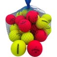 thumbnail image 1 of Golf Ball Planet - Balles de Golf Recyclées Callaway Superfast (3a/bon, Lot de 24, Rouge Mat/jaune), 1 of 5