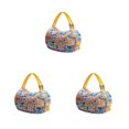 thumbnail image 1 of Redempat Foldable Storage Bags For Travel Travel Packing Solution Space-saving Shopping Bag For Travel yellow plaid 3Set, 1 of 6