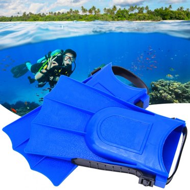 POCREATION Palmes de Plongée, Palmes Courtes en PVC pour la Plongée en Apnée, pour Amateur de Plongée et de Pêche, Apnée, Pêche en Mer/fraîche, Équipement de Pêche