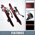 thumbnail image 3 of Unique Bargains 1 Pair Rear Bumper Reflector Fog Brake Tail Light Flowing Turn Signal Light Red Yellow for Honda Accord, 3 of 7