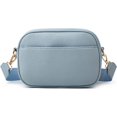 thumbnail image 1 of Sac Bandoulière Petit à Triple Fermeture Éclair pour Femmes, Sac à Épaule Latérale Carré pour Appareil Photo avec Grand Sangle, 1 of 5
