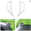 thumbnail image 1 of 2pcs Car Wheel Eyebrow Side Air Inlet Cover Sticker Trim For Jeep JL Gladiator JT 2018+ Air Conditioning Vent Outlet Decoration, 1 of 7