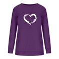 thumbnail image 4 of 50% de Réduction Oversized Sweatshirt for Women 2023 Mode Women Casual Imprimé Col Rond Long Sleeve Chemisier Pull Tops, 4 of 6