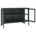 thumbnail image 2 of vidaXL Buffet Anthracite 105x35x70 cm Acier et Verre, 2 of 5