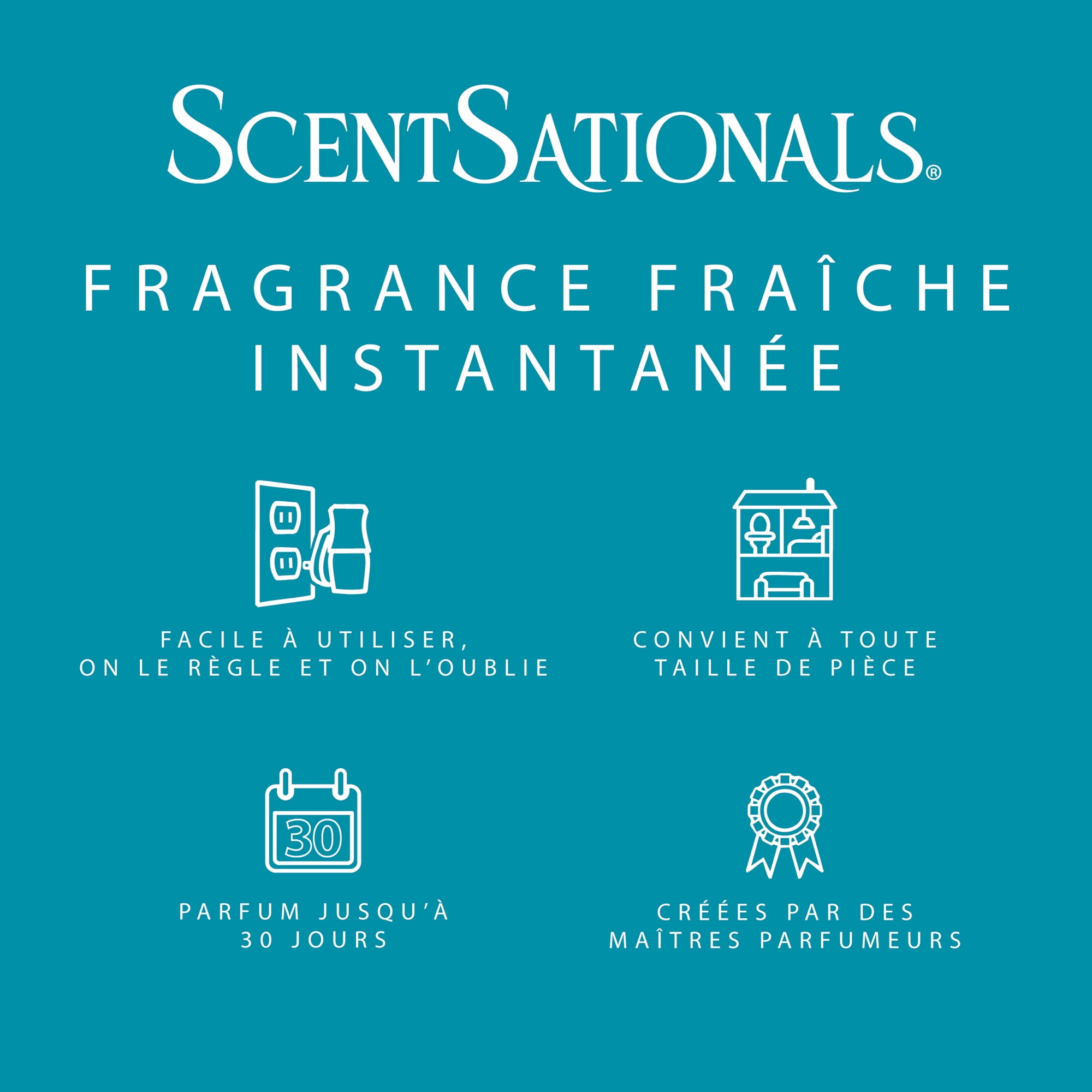D'huile parfumée Scentsationals - Pluie de minuit