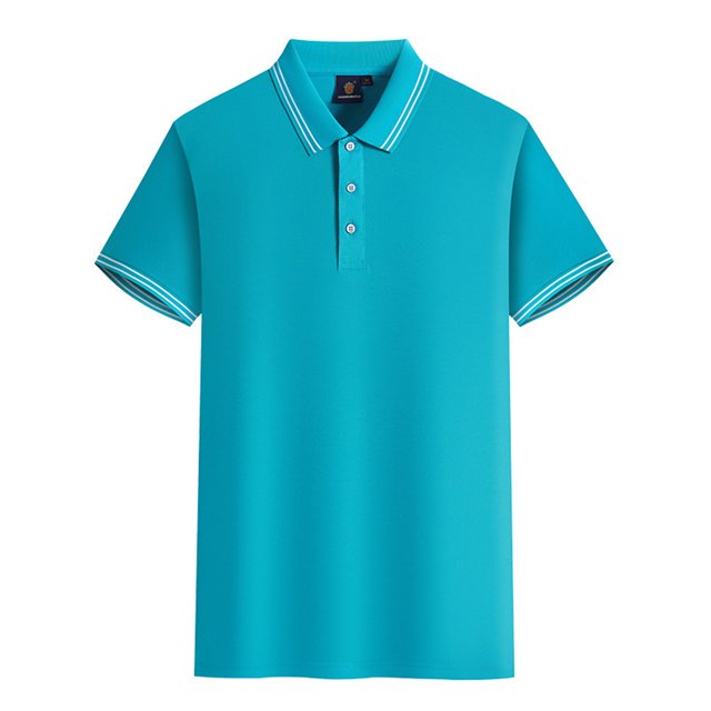 MAWCLOS Polo T-Shirt Garçon Coupe Ajustée Hauts Homme Manches Courtes Décontracté Bureau Haut Trous m