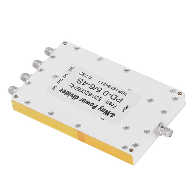 Microstrip Power Divider, Small Insertion Loss Stability Power Splitter 4 Way Multi Usage Wide Operating Frequency High Gain For GPS BD GLONASS