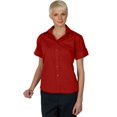 thumbnail image 1 of Edwards Garment Chemise Popeline à Manches Courtes pour Femmes, Rouge, TTG, 1 of 2