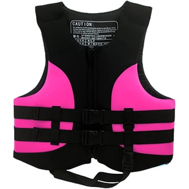 Life Jacket Adult Professional Adjustable Safety Buoyancy Vest is Breathable and Lightweight Suitable for Outdoor Fishing Swimming Sailing Kayaking,Large