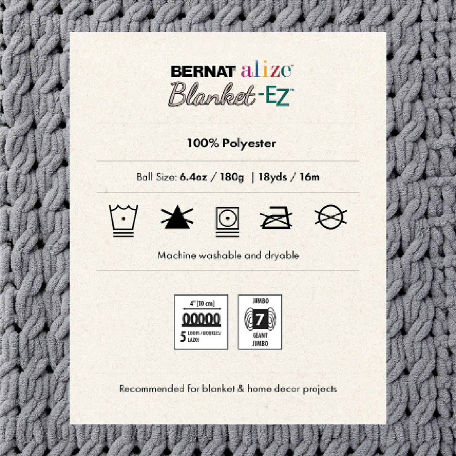 Bernat® Alize Blanket™ #7 Fil de polyester géant, Jacaranda 6,4 oz/180 g 18 yards :