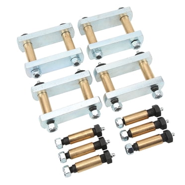 Kit de Mise à Niveau de Manille Robuste, Suspensions de Remorque RV Étanches Essieu Tandem Bagues en Bronze Graissées Kit de Manille à Ressort à Lames pour CRE3000