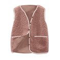thumbnail image 1 of Diufon Womens Fleece Vest Fall Winter Sleeveless Button Down Jackets Casual Plus Size Loose Coat with Pockets, 1 of 5