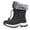 Noir, variante sur Ymyiu Bottes de Neige Garçons Filles Extérieur Antidérapantes Isolées Imperméables Bottes de Neige d'Hiver Enfants Bottes Sorel (Blanc, 10-10,5 Ans)