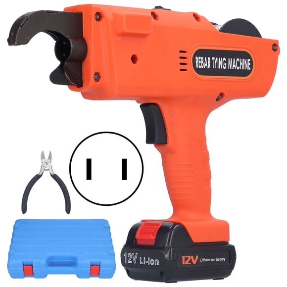 Gupbes Rebar Tying Machine ABS High Carbon Steel Fully Automatic Strapping Tool AC 100‑240V,Reinforcing Steel Strapping Steel Machine,Automatic Rebar Tying Tool