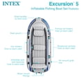 thumbnail image 3 of Intex 5 Person Inflatable Fishing Boat, Trolling Motor and Boat Motor Mount Kit, 3 of 11