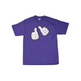 thumbnail image 1 of Thumbs Up Graphic T-shirt Purple, Medium, 1 of 1