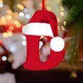 thumbnail image 5 of Fridja 26 Letters Christmas Tree Decoration Pendant, Christmas Tree Ornaments Personalized DIY Christmas Ornaments Christmas Decoration Xmas Tree Hanging Decor (D), 5 of 5