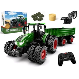 Tracteurs de ferme télécommandés pour garçons, voiture RC, remorque agricole, LED, radio Z successive, camions RC électroniques, jouet cadeau, 27, 1:16 26 Tracteurs de ferme télécommandés pour garçons, voiture RC, remorque agricole, LED, radio Z successive, camions RC électroniques, jouet cadeau, 27, 1:16 26