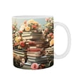 thumbnail image 1 of Ceramic Mug 350 ml with Bookshelf Design for Couples Home Office Gym Use 9.5 cm Diameter x 8 cm Height, 1 of 1