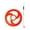 Red, variant on MERIGLARE Push Hoop Fine Motor Toy Portable Rolling Hoop Toy for Kids Boys Girls Teens Red