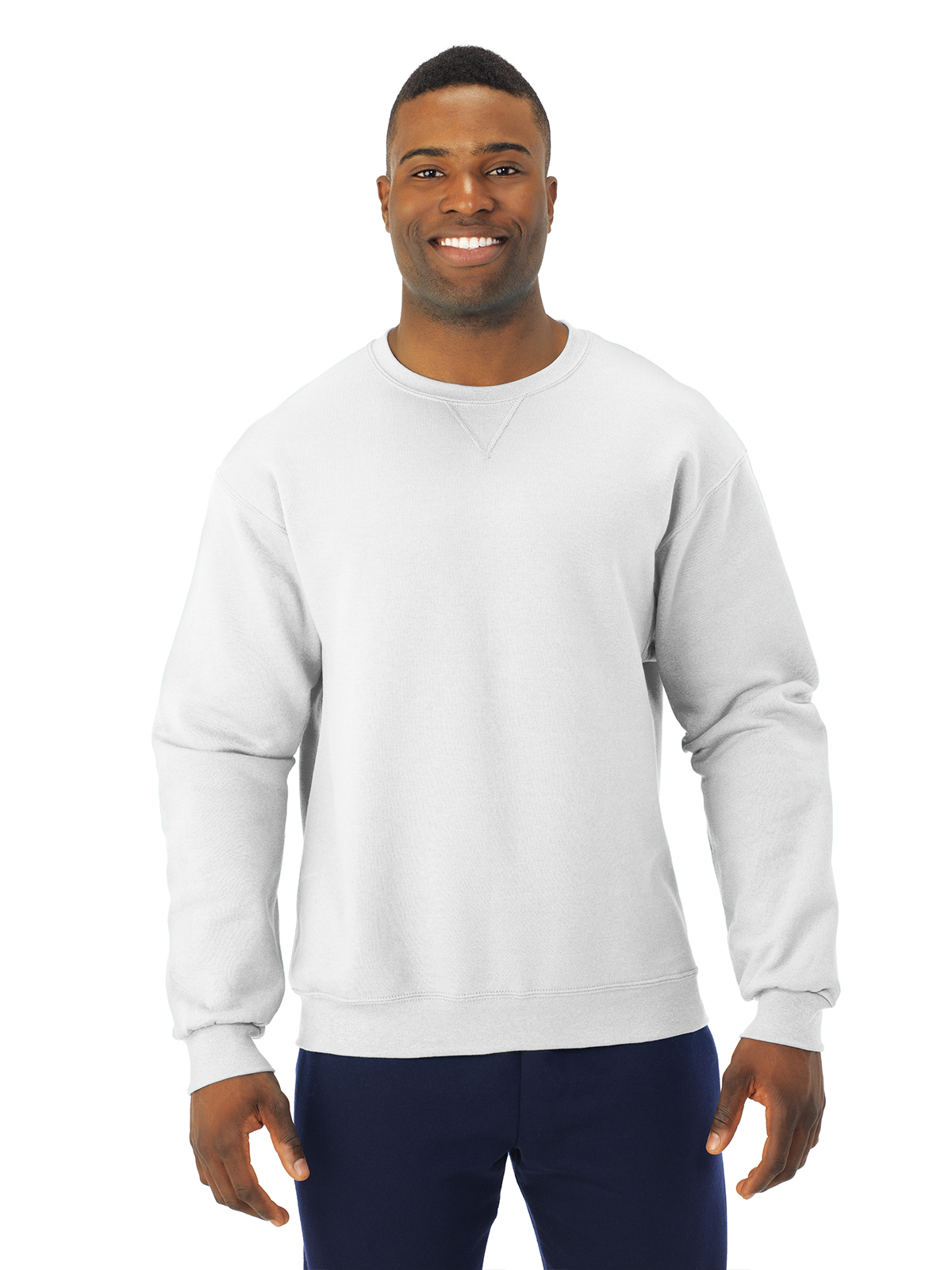 Fruit Of The Loom Adult Sofspun Sweatshirt, 2XL, White