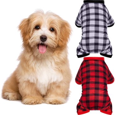 Vêtements pour Chien en Coton 100 % à Carreaux Buffalo, Pyjamas pour Chiot, Vêtements pour Animaux, Grenouillères pour Chat, Pyjamas, Combinaisons pour Toutous, Pyjamas pour Chiens, Chandails à Carreaux Rouges, Vêtements Doux