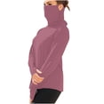 thumbnail image 2 of Ovbmpzd Chandails à Manches Longues pour Femmes Tendance Protection Solaire Rouge Respirant T-Shirts Unis Chemises pour Femmes Tendance XXXXXL, 2 of 8