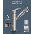 thumbnail image 4 of APPASO Modern Kitchen Kitchen Faucet Faucet with with Pull Out Sprayer Single-Handle Stainless Steel Bar RV Sink Deck Plate Brushed Nickel 360, 4 of 8