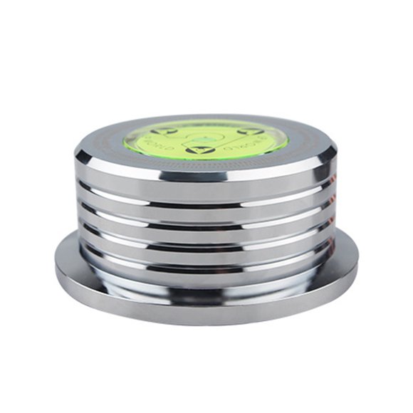 Record Weight Stabilizer 50Hz Bubble Level Speed Detection Turntable LP Disc Stabilizer Clamp for Vinyl