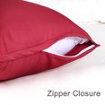 thumbnail image 4 of Unique Bargains Silky-Soft Satin Pillow Cases with Zipper Long Pillowcase Pillow Covers, 4 of 8