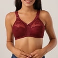 thumbnail image 4 of Womens Bras No Underwire Bra Feature V-Neck Full-Figure Bra Style W-846 Wine 100c, 4 of 7