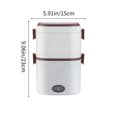 thumbnail image 3 of Danhjin Electric Lunch Boxes Hot Household Stainless Steel Lunch Box 1.8L Display Function Car Insulation Plug In Lunch Box Kitchen Appliances, 3 of 6
