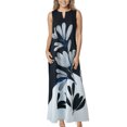 thumbnail image 4 of Innerwin Longues Robes Maxi à Imprimé Floral pour Femmes, Robe d'Été de Plage, Vacances, Sans Manches, Robe Débardeur Hawaïenne, Style C m, 4 of 7