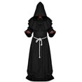 thumbnail image 2 of LHJ Robe de Moine Robe de Prêtre Costume de Cosplay d'Halloween Cape, 2 of 4