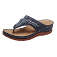 thumbnail image 2 of LSLJS Pantoufles pour Femmes, Sandales Pantoufles à Talon Compensé d'Été pour Dames Flip-Flops, Chaussures Décontractées Flip Flops pour Femmes, 2 of 8
