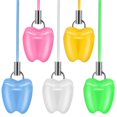 thumbnail image 1 of EIGTHTAIL 5Pcs Tooth Saver Necklaces Tooth Holders Case Box Portable Tooth Container for Kids Children Girls Boys, 1 of 7