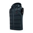 thumbnail image 1 of cllios Men's Heated Vest Lightweight USB Rechargeable Heated Vest for Men without Battery Included Plus Size Heated Vest Coat Dual Control 9 Heating Zones Heat Hoodies, 1 of 3