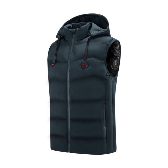 cllios Men's Heated Vest Lightweight USB Rechargeable Heated Vest for Men without Battery Included Plus Size Heated Vest Coat Dual Control 9 Heating Zones Heat Hoodies