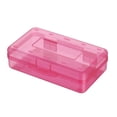 thumbnail image 1 of HHBEAUTY Plastic Pencil Box Large Capacity Pencil Boxes Clear Boxes with Snap-tight Lid Stackable Design and Stylish Office Supplies Storage Organizer Box, Clear, 1 of 4