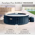 thumbnail image 4 of Intex PureSpa Plus Inflatable Bubble Jet Spa & Slip Resistant Seat (2 Pack), 4 of 9