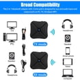 thumbnail image 4 of HIFI Bluetooth Wireless Audio 4.2 Transmitter Receiver Wireless Bluetooth Audio Adapter 3.5mm AUX RCA Stereo Output for TV MP3 PC CD Player Tablets and Car Stereo, 4 of 10