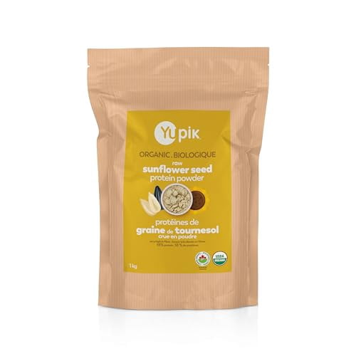 Yupik Organic Raw Sunflower Seeds protein powder 53% EU, 1 Kg