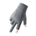 thumbnail image 5 of Gants de Pêche Protection Solaire pour Homme Femme, Gants de Cyclisme Confortables et Respirants, Gants d'Entraînement Antidérapants Résistants à l'Usure pour Randonnée, Conduite, Deux Doigts Gris, 5 of 5