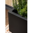 thumbnail image 3 of Veradek Block Series Cube Medium Plastic Planter - Black, 3 of 13